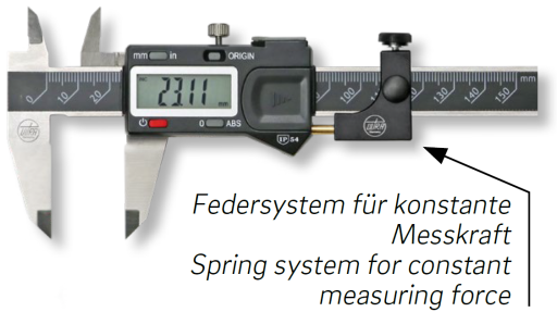 Zubehörsätze für Messschieber ULTRA active im Etui zur Messung von Nuten, Bohrungen und Einstichen für/for -150mm