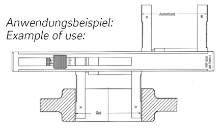 Endmaßhalter mit Schnellverstellung   200-400mm