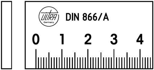 Präzisionsmaßstäbe DIN 866/A rostfreier Stahl 5000mm