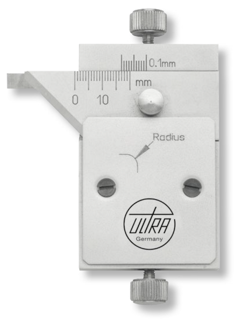 Radiusmessgerät im Etui   10/0,1mm