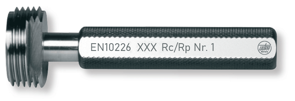 Grenz-Gewindelehrdorn  EN 10226 Nr. 1 / ISO 7 (kegelig) mit Toleranzstufe Rc/Rp 1 1/2"