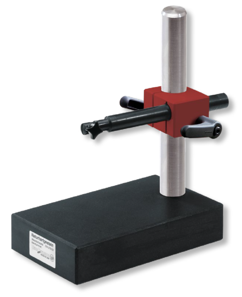 Precision meas. tables, granite surface Adjustable arm, flat column 250x150/230mm DIN 876/00