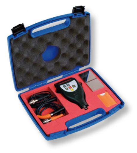Digital-Schichtdickenmessgeräte in Koffer, Sonde Ø6mm, Nullstandard, Batterie 0...1250/0,1µ (FN) IP54