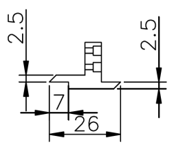 Messeinsätze PRA gehärteter Stahl für DEMM-Tiefenmessschieber Nr. 1853 20. und Nr. 1853 30. 2,5/7/26mm, PRA