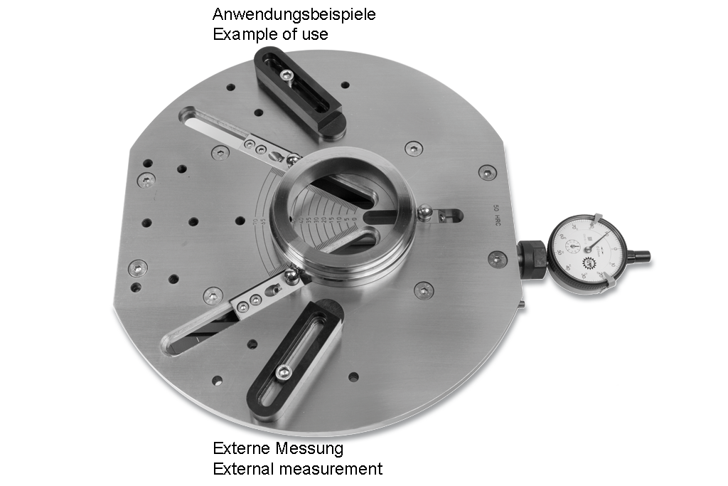 Universalvergleichsmessgeräte QUICK-CHECK rund im Koffer inkl. Anschlag für 3-Punkt-Messung, Taster u. Verlängerungen 50-150 / 30-130mm (256x95mm), 90011