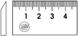 Lineale mit Facette Normalstahl mit 1/1mm-Teilung 1000mm
