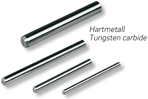 Prüfstiftsätze Tol.±0,001mm im Holzetui Hartmetall DIN 2269 Ø 0,30-0,50/50/0,01mm