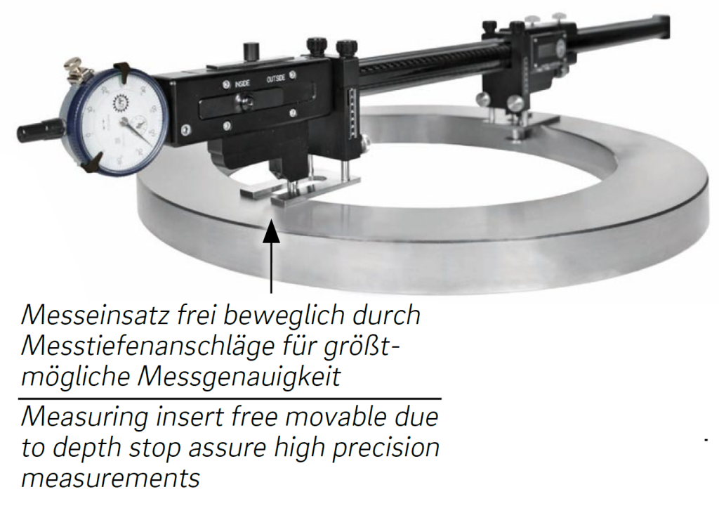 Digital-Universalvergleichsmessgeräte im Etui BIG DIGI PLATON CARBON für Innen- und Außenmessungen 2000mm, 99044