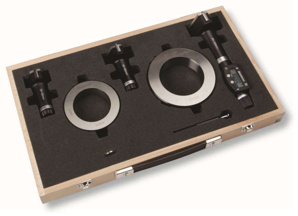Digital internal micrometer sets, 3-point XTD in box including setting ...