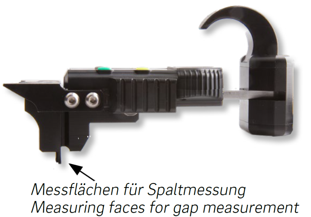 Digital-Schnellmessgeräte für Spalt- und Versatzmessung im Etui, mit Datenausgang SPC (kurze Bauform) 1-12/-6-6/0,01mm