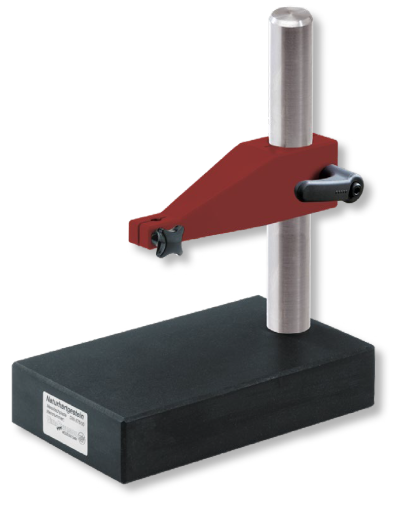 Precision meas. tables, granite surface Rigid arm, flat column 250x150/230mm DIN 876/00
