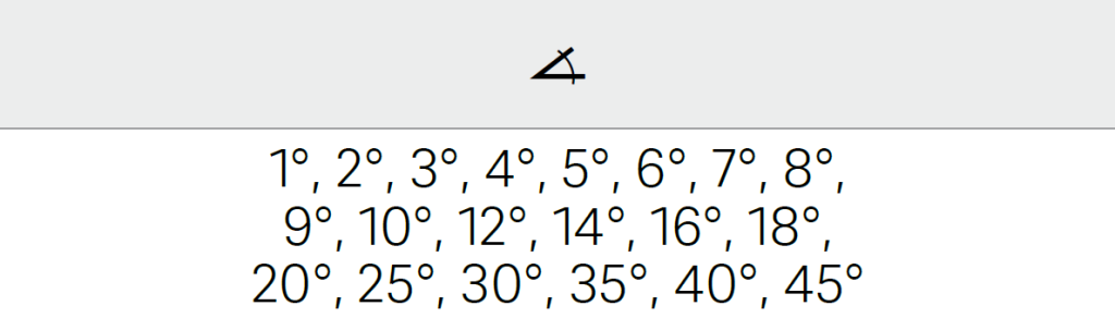 Winkellehre Stahlblättchen   1-45° (20)