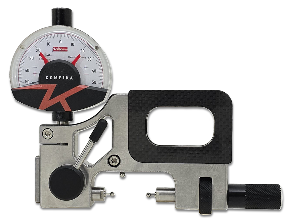 Indicating dial snap gauges MINI APOLLO PI - CARBON in box with interchangeable measuring inserts 50-90mm
