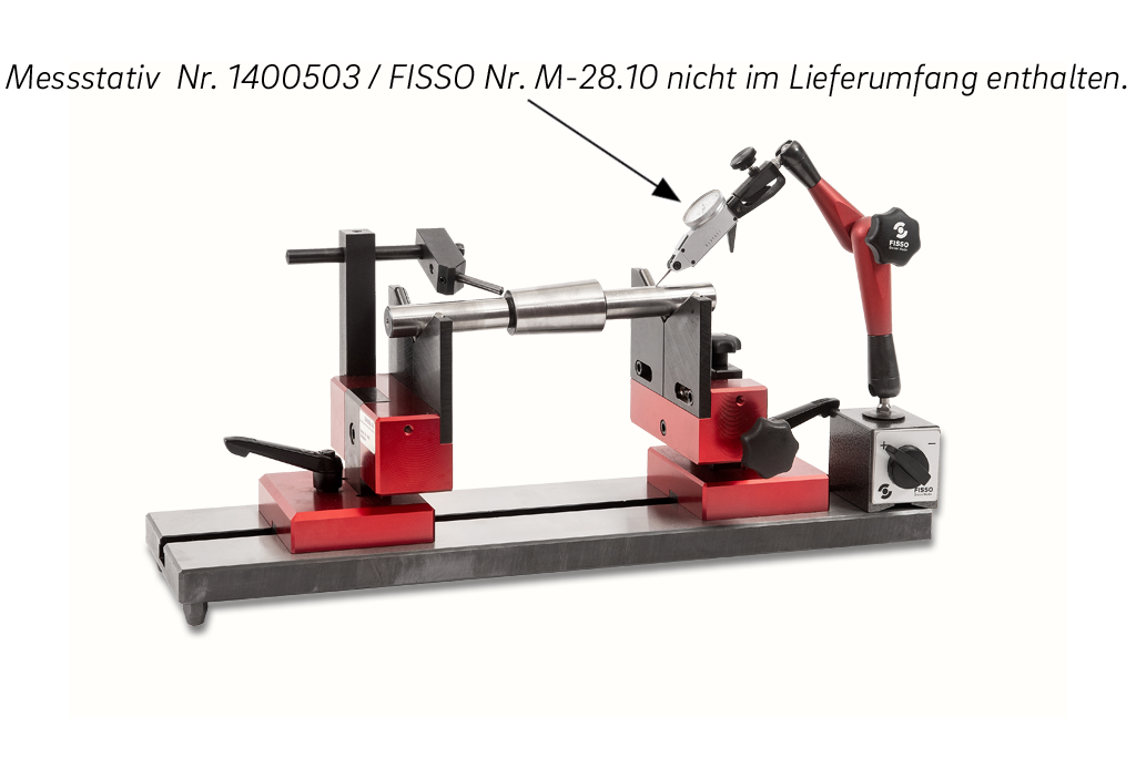 Rundlaufprüfgeräte PPG 240/1000 mit Grundplatte aus Stahl gehärtet, mit prismatischen Hartmetall-Auflagen Ø240/1000mm, 6.402