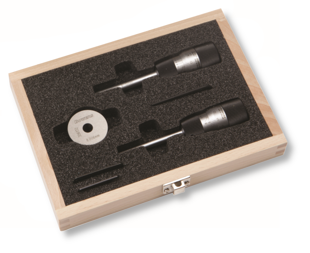 Innenmessschrauben-Sätze 3-Punkt XTA MICRO im Etui inklusive Einstellringe und UKAS-Kalibrierschein 6-10/0,002/58mm