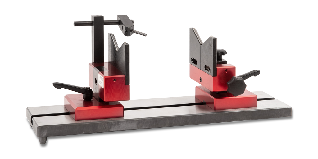 Rundlaufprüfgeräte PPG 240/1000 mit Grundplatte aus Stahl gehärtet, mit prismatischen Hartmetall-Auflagen Ø240/1000mm, 6.402