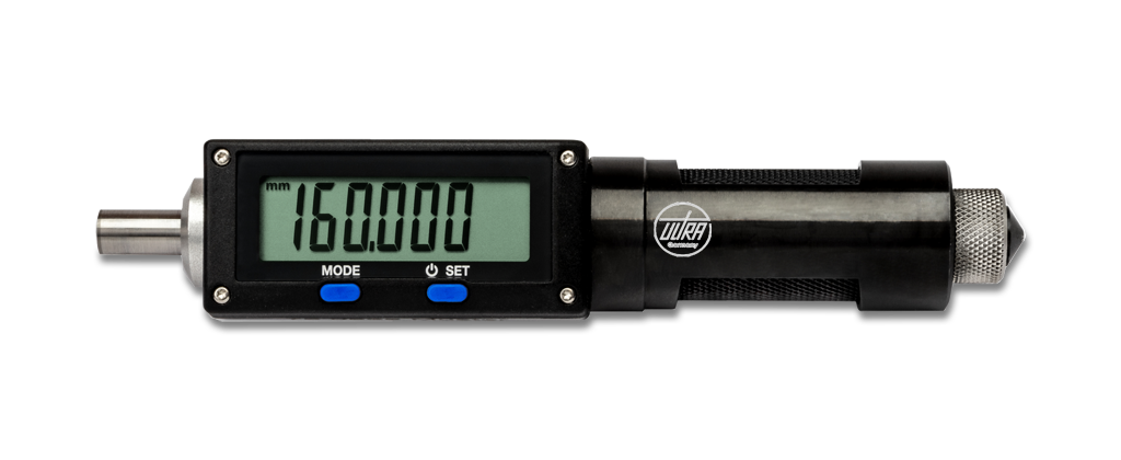 Digital-Innenmessschrauben Sätze im Etui mit Verlängerungen Hartmetallmessflächen ballig Ø 8mm 150-1555/0,0005mm