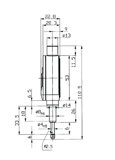 Comparator gauges Compika, DIN 879 in box and shock proof w. short plunger 0,5/0,01mm Ø62mm, Compika 101 B