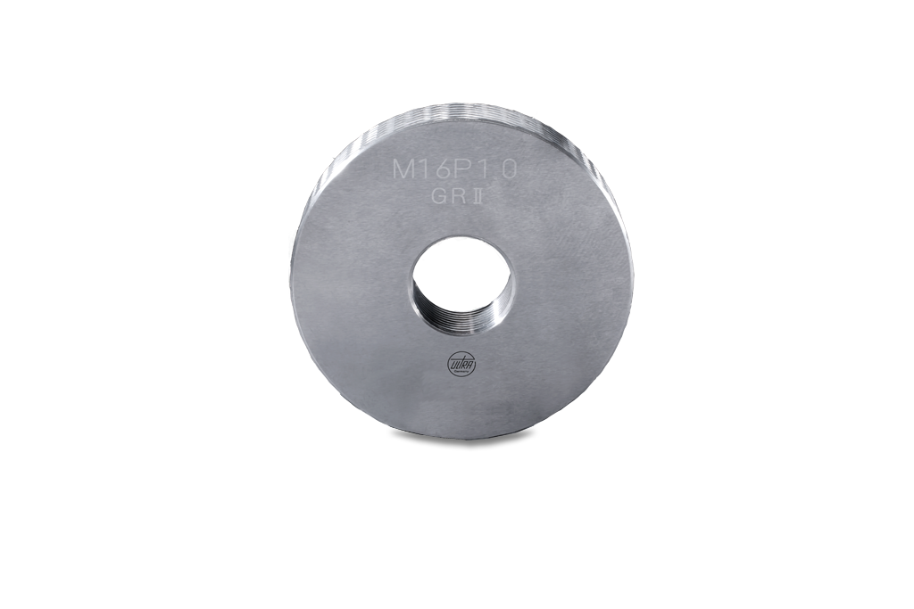 Gut-Gewindelehrring 6g Hartmetall M30x3,5