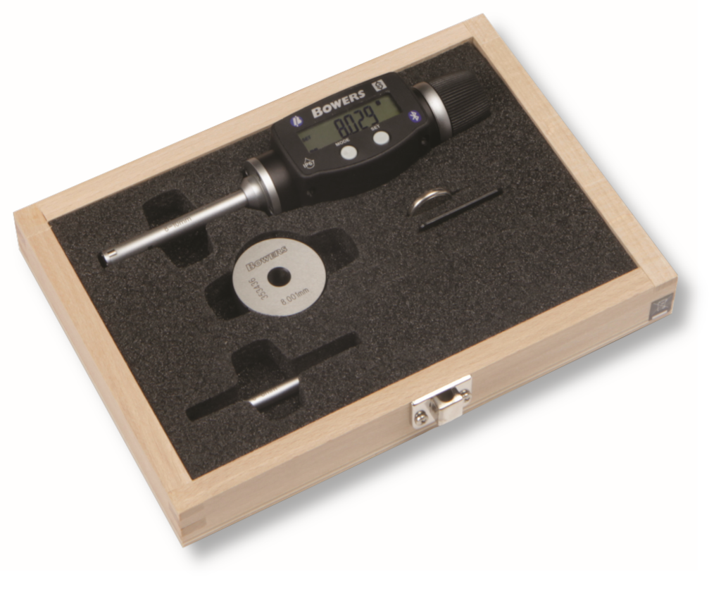 Digital-Innenmessschrauben-Sätze 3-Punkt XTD im Etui inklusive Einstellringe und UKAS-Kalibrierschein 6-10/0,001/58mm Bluetooth