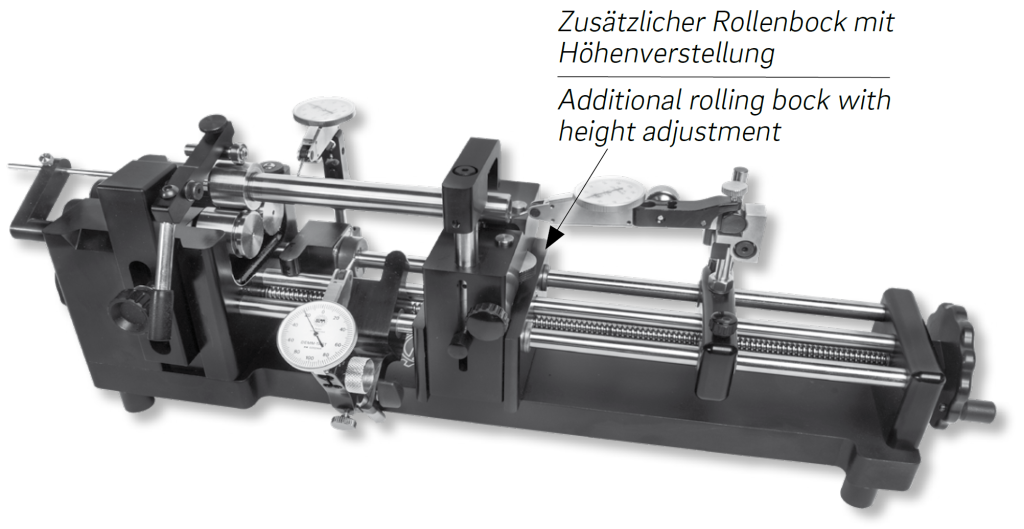 Rundlaufprüfgeräte SIMMY DS-R mit Rollen, Rundlaufgenauigkeit 0,002mm Ø1,5-50/220/350x118x140mm, 00639