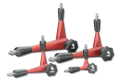 Articulated arms Strato µ-Line red with mechanical centre lock