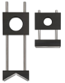 Positioning units for work pieces on meas. tables with straight stop 60mm