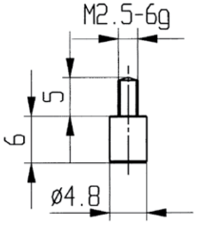 Measuring inserts other executions, Special steel  