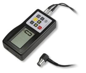 Digital-Wanddickenmessgeräte ULTRA active im Etui inkl. externem Messkopf und Kalibrierplatte