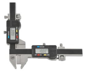 Digital-Messschieber ULTRA active inox im Etui für Zahnweitenmessung und Zahndicken