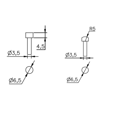 Measuring inserts (pair) suitable for DIGI BASCOM - APOLLO - DIGI NETTUNO - DIGI ULISSE