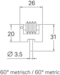 Thread rollers (pair) suitable for APOLLO  