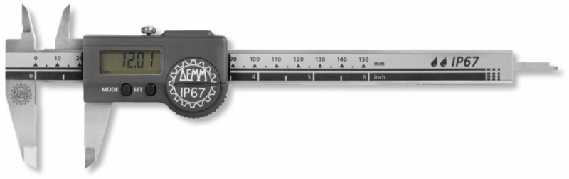 Digital-Taschenmessschieber DIGI ARCER inox im Etui  